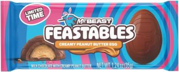 Feastables Peanut Butter Creamy Punch Egg, 35G, 29 Pieces Per Carton
